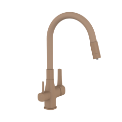 INVENA - Dřezová baterie s filtrem Glamour Trend, béžová (BZ-02-F03-V)