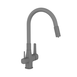 INVENA - Dřezová baterie s filtrem Glamour Trend, šedá (BZ-02-F05-V)