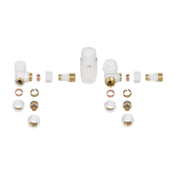 INVENA - Komplet termostatický axiální s blokací bílý prov; (CD-27-B15-S)