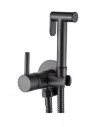 INVENA - Podomítková bidetová baterie, černá (BP-00-B04-L)