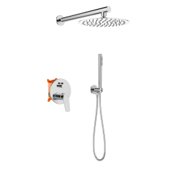 INVENA - Podomítková sada s baterií Alonia Trend, chrom (BS-70-001-V)