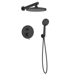 INVENA - Podomítková sada s baterií Kalitea Trend, černá(BS-72-004-V)