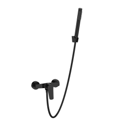 INVENA - Sprchová baterie Alonia Trend s příslušenstvím, černý lesk(BN-70-004-V)