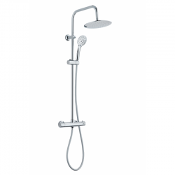 INVENA - Sprchový sloup MUSTA s termostatickou baterií chrom (AU-84-001-X)
