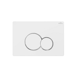 INVENA - Tlačítko splachovací k podomítkovému rámu, 601 bílé; (CC-01-002-S)