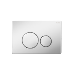 INVENA - Tlačítko splachovací k podomítkovému rámu, 604 chrom; (CC-04-001-S)