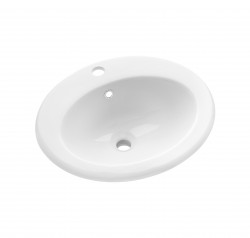 INVENA - Umyvadlo na desku AJTRA 50 cm, oval (CE-29-001-W)
