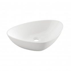 INVENA - Umyvadlo na desku TRIGONO , 50 cm, bílá  (CE-58-001-W)