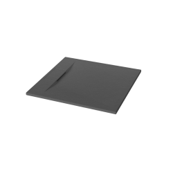 INVENA - Vanička sprchová čtvercová alvero trend, 90x90 cm černá; (AK-7C-909-H)