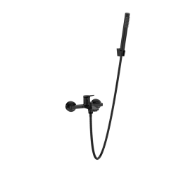 INVENA - Vanová baterie Alonia Trend s příslušenstvím, černý lesk (BW-70-004-V)