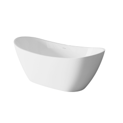 INVENA - Volně stojící vana 150 cm Astri se sifonem (AN-03-150-F)