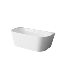 INVENA - Volně stojící vana příčné 150 cm Astri se sifonem (AN-03-15U-F)