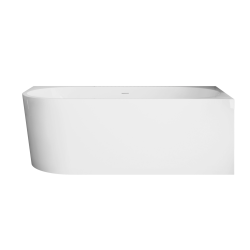 INVENA - Volně stojící vana příčné pravá 170 cm Astri se sifonem (AN-03-17P-F)