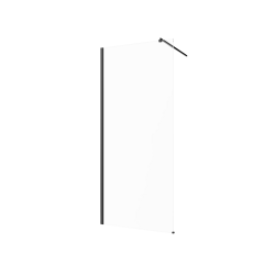 INVENA - Walk-in II 100x200cm, čirá 8mm shiny-glass, černá (AK-32-101-S)