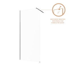 INVENA - Walk-in II 110x200cm, čirá 8mm shiny-glass, chrom (AK-32-112-S)