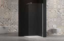 INVENA - Walk-in II 90x200cm, čirá 8mm shiny-glass, chrom (AK-32-192-S)