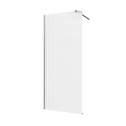 INVENA - Walk-in II Trend 100x200cm, rýhovaná 8mm shiny-glass, chrom   (AK-32-109-S)