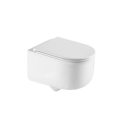 INVENA - WC mísa závěsná, Korfu kulatá, s prkénkem soft-close (CE-95-001-L)