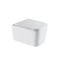 INVENA - WC mísa závěsná, Malaga čtvercová, s prkénkem soft-close (CE-96-001-L)