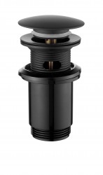 INVENA - Zátka klik-klak universál kulatá černá (SC-B1-174-V)