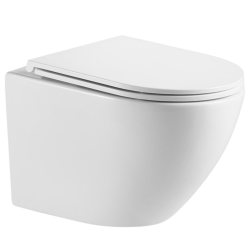 INVENA - Závěsná WC mísa LIMNOS, včetně soft/close sedátka (CE-93-001-L)