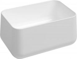 ISVEA - ALLEGRO keramické umyvadlo na desku vysoké 60x40cm, bílá (10AL66060)