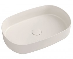 ISVEA - INFINITY OVAL keramické umyvadlo na desku, 55x36cm, ivory (10NF65055-2K)