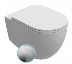 ISVEA - INFINITY závěsná WC mísa, Vortex Rimless, 36,5x53cm, bílá (10NF02003)