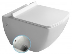 ISVEA - PURITY CLEANWASH závěsná WC mísa s bidet. sprškou, 35x55,5cm, bílá (10PL02007-DL)