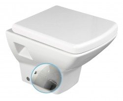 ISVEA - SOLUZIONE CLEANWASH závěsná WC mísa s bidet. sprškou, 35x50,5cm, bílá (10SZ02002 DL)