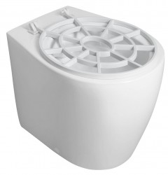 ISVEA - Výlevka stojící keramická s roštem 36x52cm, spodní/zadní odpad, bílá (VKS03)