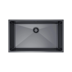 Jednodřezový ocelový dřez, velký, PVD grafit - 74 x 44 cm Velazo VELAZ(7444B)