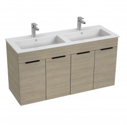 JIKA - Cube Skříňka s dvojumyvadlem 116x43x61 cm, jasan (H4536611765141)