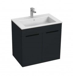 JIKA - Cube Skříňka s umyvadlem 65x43x61 cm, matný antracit (H4536011763521)