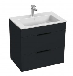 JIKA - Cube Skříňka s umyvadlem 65x43x61 cm, matný antracit (H4536021763521)