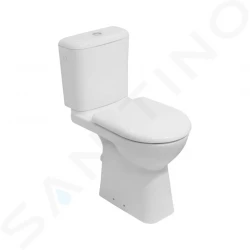 JIKA - Deep WC kombi mísa bezbariérová, zadní odpad, bílá (H8236160000001)