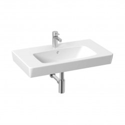 JIKA - Lyra plus Umyvadlo 80x45 cm, s přepadem, otvor pro baterii, bílá (H8103860001041)