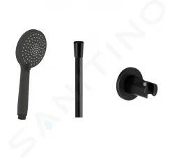 JIKA - Mio Style Set sprchové hlavice, držáku a hadice, matná černá (H3652F07163611)