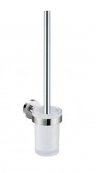 JIKA - Mio Style WC štětka nástěnná s držákem,  sklo/chrom (H3842F10040001)