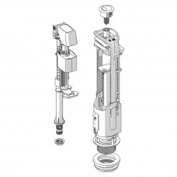 JIKA - Náhradní díly Splachovací mechanismus k WC kombi, bílá (H8913830000001)