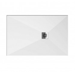 JIKA - Padana Sprchová vanička 100x80 cm, vzhled břidlice/matná bílá (H214930R100001)