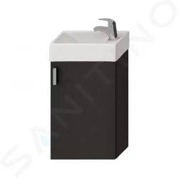 JIKA - Petit Skříňka s umývátkem, 386x221x585 mm, šedá (H4535111753011)