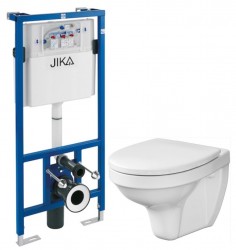 JIKA předstěnový instalační systém bez tlačítka + WC CERSANIT DELFI + SEDÁTKO (H895652 X DE1)