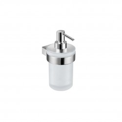 JIKA - Pure Dávkovač mýdla s držákem, chrom/matné sklo (H3833B20041001)