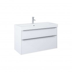 JIKA - Pure Skříňka s umyvadlem, 100x54x42 cm, 2 zásuvky, lesklá bílá (H40B2364025002)