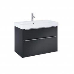 JIKA - Pure Skříňka s umyvadlem, 80x54x42 cm, 2 zásuvky, matná černá (H40B2344023532)