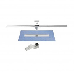 JIKA - Pure Sprchový žlab 100 cm, s roštem, satin nerez (H2714200020001)