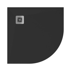 JIKA - Selina Sprchová vanička 80x80 cm, Anti-Slip, černá (H2142K6R110001)