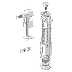 JIKA - Splachovací mechanismus k WC kombi, bílá (H8913820000001)