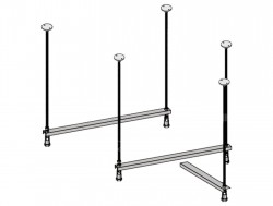 JIKA - Tigo Nohy k vaně s panelem, kov (H2962970000001)